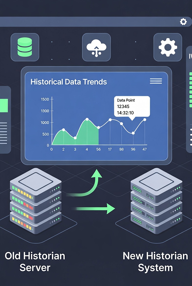مهاجرت پایگاه داده Historian SCADA به سرور جدید
